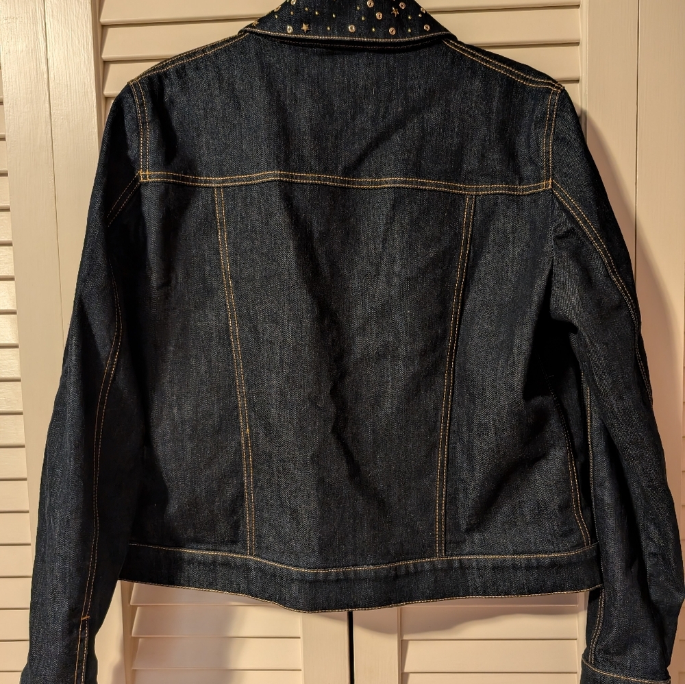 Moschino Denim Moon and Stars Jacket size US 12 - Picture 7 of 9